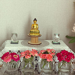 二人暮らし/lifestyle/Buddha /お花のある暮らし/花...などのインテリア実例 - 2020-05-18 22:12:25