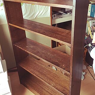 棚/アンティーク家具/本棚/引っ越し準備中/汚部屋をどうにかしたい...などのインテリア実例 - 2016-04-20 17:06:02