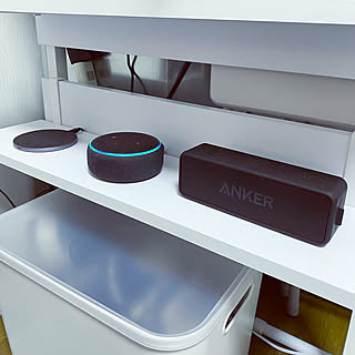 echo dot/Anker Sound Core2/ANKER/ガジェット/ガジェット好き...などのインテリア実例 - 2021-04-12 03:51:39