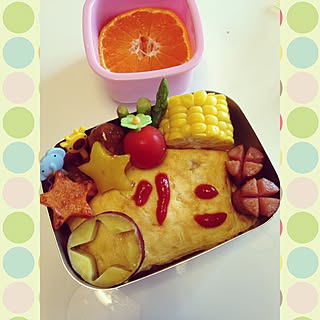 キッチン/オムライス弁当/オムライス/お弁当完成♥︎/お弁当♡...などのインテリア実例 - 2015-09-04 15:02:02