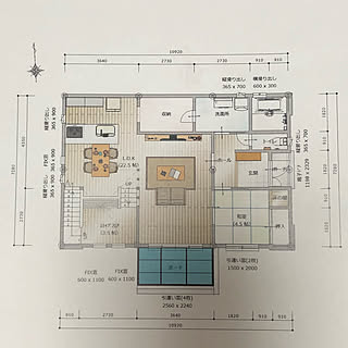 １階間取り/サンルーム/マイホーム記録/マイホーム計画中の方と繋がりたい/間取り図...などのインテリア実例 - 2020-08-02 18:08:07