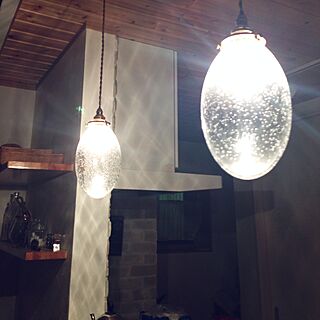 キッチン/泡ガラスのペンダントライト/照明のインテリア実例 - 2015-12-14 20:24:02