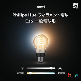 Philips Hue/スマートホーム/お洒落な空間/フィラメント電球/フィラメントLED電球...などのインテリア実例 - 2023-06-28 13:45:40