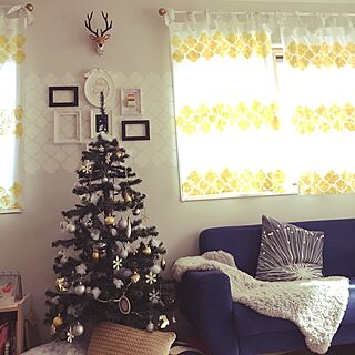 リビング/クリスマス/IKEA/カーテン/手作り...などのインテリア実例 - 2015-11-11 13:03:45