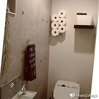 3階建て/タウンハウス/トイレの壁/アクセントクロス/壁紙屋本舗...などのインテリア実例 - 2017-11-10 22:40:17