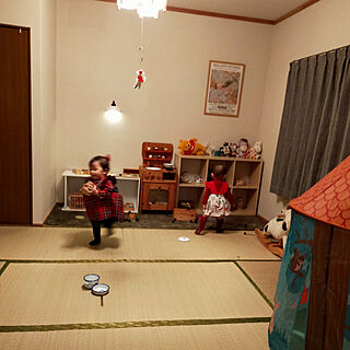 子供部屋/部屋全体/おもちゃ部屋/おもちゃ収納/たたみの部屋...などのインテリア実例 - 2022-01-14 15:27:18