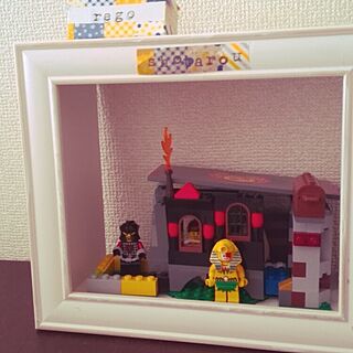 机/テーマ『牢屋』/セリア/3coinsスタンプ/LEGOのインテリア実例 - 2015-04-26 11:40:45