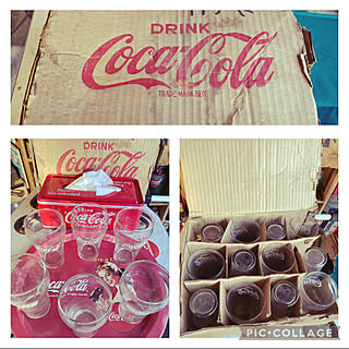 大掃除の出土品/コカコーラグラス/古き良き時代の代物/ヴィンテージ/coca-cola...などのインテリア実例 - 2021-12-30 21:25:21