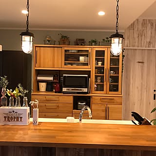 ペンダントライト キッチン照明のおしゃれなアレンジ 飾り方のインテリア実例 Roomclip ルームクリップ