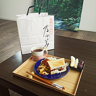 机/お家ランチ/乃が美「生」食パン/あいあい皿/無印良品のインテリア実例 - 2019-10-08 13:39:02