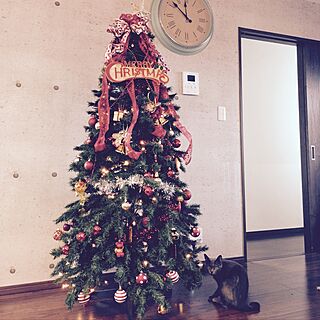 リビング/アンティーク大好き/クリスマス準備/クリスマスツリー180cm/クリスマス雑貨...などのインテリア実例 - 2016-11-19 11:55:10