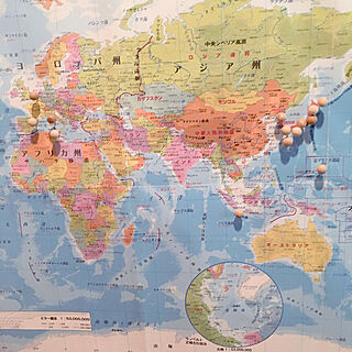 旅行記録/世界地図/壁紙/壁/天井のインテリア実例 - 2021-08-08 12:54:35