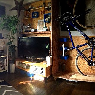 部屋全体/メンズ部屋/DIY/自転車のインテリア実例 - 2013-10-31 21:50:17