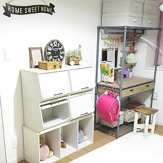 山善/山善収納部/ルミナスラック/スチールラック/DIY...などのインテリア実例 - 2017-03-05 20:49:50