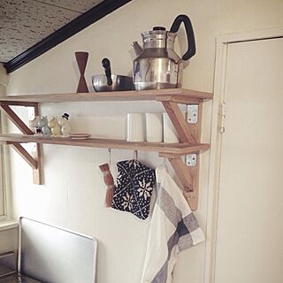 キッチン/デンマークのケトル/DIYの棚のインテリア実例 - 2013-06-01 12:23:26