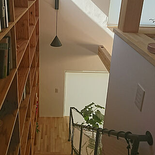 棚/男前/階段の壁に棚/照明のインテリア実例 - 2020-03-12 17:17:21