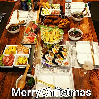 部屋全体/メリークリスマス☆:*･ﾟ/料理のインテリア実例 - 2016-12-25 04:17:54