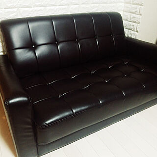 living room/sofa/leather/black/リビング...などのインテリア実例 - 2018-03-15 05:51:17
