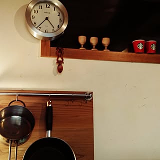 キッチン/鍋かけ/漆喰壁のインテリア実例 - 2016-01-26 11:12:36