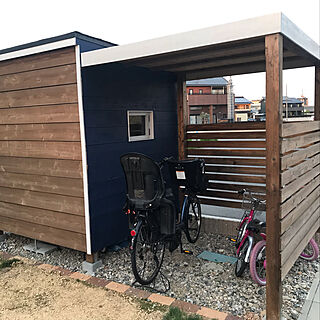 庭/DIY/小屋/小屋DIY /自転車置き場DIY...などのインテリア実例 - 2019-05-04 05:47:33