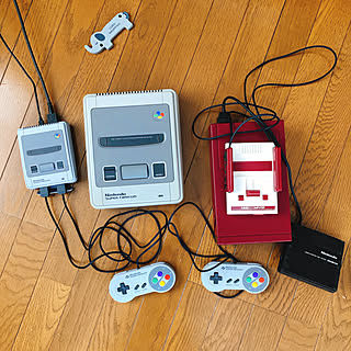 ゲーム機/ディスクシステム/ファミコンクラッシックミニ/スーパーファミコンミニ/スーパーファミコン...などのインテリア実例 - 2020-03-27 18:21:52