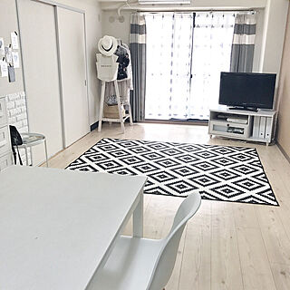 部屋全体/Dream Sticker/Black＆White/IKEA/monotonelife...などのインテリア実例 - 2017-09-19 12:45:22
