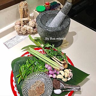 キッチン/タイのスパイス/タイ料理/グリーンカレーペースト作るのインテリア実例 - 2016-12-07 01:10:48
