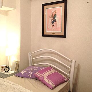 ベッド周り/ノーマン・ロックウェル/ニトリの寝具カバー/フランフラン/IKEAのインテリア実例 - 2013-08-05 00:47:44
