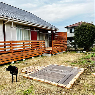 山善グランドデッキパネル/eくらしプロジェクト/山善/南側の庭/三角屋根の家...などのインテリア実例 - 2021-01-23 03:19:34