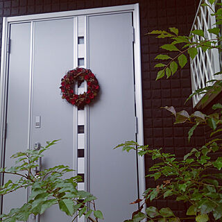 玄関/入り口/クリスマス/いつもいいねありがとうございます♡/玄関ドア/LIXIL...などのインテリア実例 - 2018-12-07 15:52:56