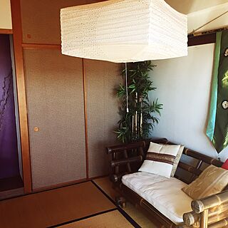 部屋全体/和室の部屋/IKEA/アジアン/照明のインテリア実例 - 2017-01-10 21:14:29