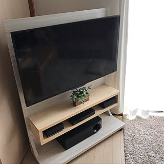 DIY/コーナーテレビ台/テレビ台DIY/テレビスタンド/リビングのインテリア実例 - 2019-09-29 15:52:10