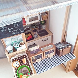 机/おままごとキッチン/DIY/IKEA おままごとキッチン/IKEA...などのインテリア実例 - 2016-03-07 00:19:41