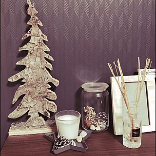 クリスマスディスプレイ/IKEA/棚/プチプラインテリア/木の実ドライのインテリア実例 - 2015-11-03 23:37:25