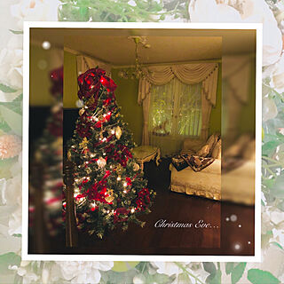 クリスマスディスプレイ/クリスマスツリー/カーテン/カーテンバランス/窓...などのインテリア実例 - 2021-12-25 00:23:04
