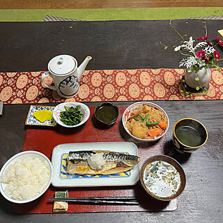 招き猫の急須/和食器好き/和食/息子の夕食/キッチン雑貨...などのインテリア実例 - 2023-04-27 06:39:17