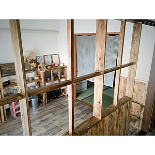 リビング/パーテーションDIY/パーテーション/DIY/飾り棚DIY...などのインテリア実例 - 2016-06-04 19:19:16