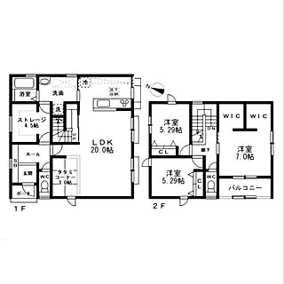 土地は40坪/広島市/建売住宅/34坪のお家/部屋全体のインテリア実例 - 2023-02-08 22:37:40