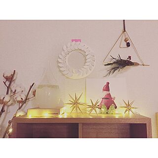 クリスマス/シンプル/賃貸/Instagram:yui____k/ベツレヘムの星...などのインテリア実例 - 2016-12-24 16:55:27