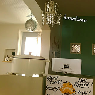 キッチン/山善電気グリル鍋モニター/山善/インスタ→honohono742/ｱｸｾﾝﾄｸﾛｽ...などのインテリア実例 - 2017-11-12 14:00:28