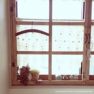 リビング/室内グリーン/手作り窓枠のインテリア実例 - 2013-05-04 09:24:54