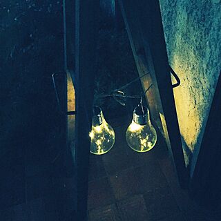 玄関/入り口/電球型ライト/電球型LEDライト/雑貨/賃貸でも楽しく♪...などのインテリア実例 - 2016-11-09 09:42:05