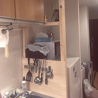 キッチン/コーナン/ディアウォールの壁/ディアウォール/IKEAのインテリア実例 - 2017-04-24 00:27:40