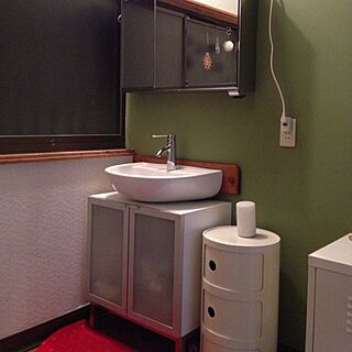 バス/トイレ/コンポニビリ/DIY/IKEA/壁のペイントと洗面台をDIYしましたのインテリア実例 - 2013-05-03 11:38:08