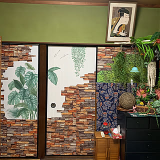 ウォールステッカー プラダンのおしゃれなアレンジ 飾り方のインテリア実例 Roomclip ルームクリップ