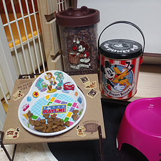 部屋全体/ディズニーの缶/猫と暮らす/ディズニース－ベニア食器/3COINS...などのインテリア実例 - 2019-03-02 18:52:12