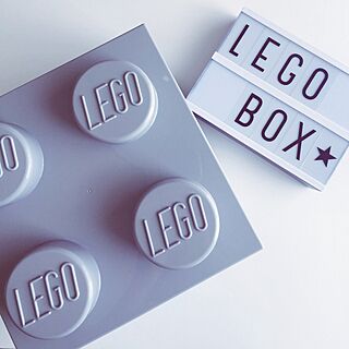Lego storage box/ライトボックス/グレー/LEGOのインテリア実例 - 2015-10-08 13:56:55