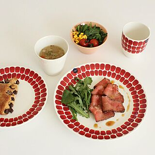 食器/おうち時間/赤色の食器/マグカップ/プレート...などのインテリア実例 - 2021-02-24 16:00:01