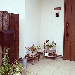 玄関/入り口/表札/玄関ドア/ポスト/植物...などのインテリア実例 - 2013-07-29 15:42:26
