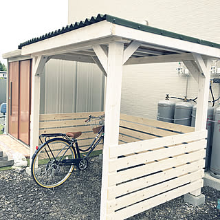 オデュリン/木製自転車小屋DIY/コレ、DIYしたよ！のインテリア実例 - 2020-05-27 10:19:05